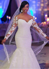 Mermaid Style Wedding Dress 2 In 1, Bridal Gown ,Dresses For Brides