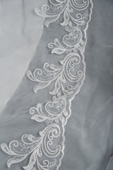 Elegant Long Sleeve Ball Gown Wedding Dress with Lace Appliques