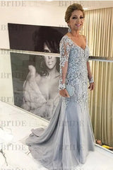 Elegant Long Sleeves Lace mother of the bride dress V-Neck
