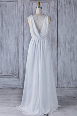 Elegant Ruffle Chiffon A-line Wedding Dress