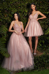 Cinderella Divine CD0195 Embellished Sleeveless Long Formal Prom Dress