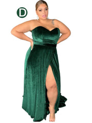 Cheap Multiway African Green Bridesmaid Dresses Velvet Emerald Wedding Guest Dress