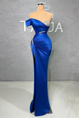 Fantastische lange lieverd split Mermaid avond prom -jurken met kralen