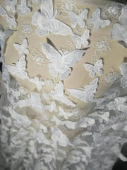 Fairy Butterfly Style Prom Dresses Off the Shoulder 3D Lace Formal Dress FD1759