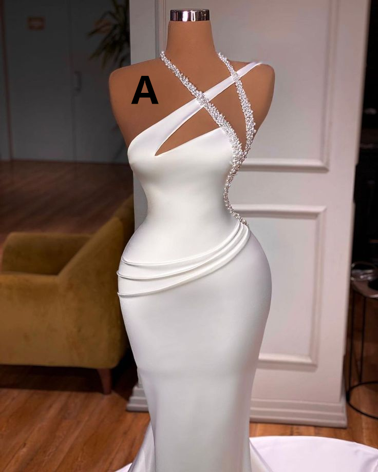 Vintage Spaghetti Strap Mermaid Wedding HZ0319