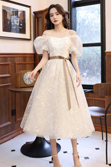 White A-Line Short Prom Dresses, White Party Dresses