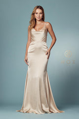 Fit and Flare Long Prom Dress