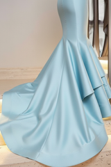 Strapless Mermaid Prom Dress Floor Length Evening Gown