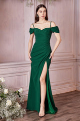 Cinderella Divine KV1057 Formal Long Off Shoulder Dress