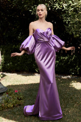 Cinderella Divine CD983 Formal Strapless Long Prom Gown
