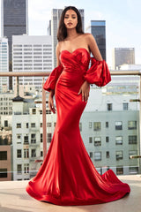 Cinderella Divine CD983 Formal Strapless Long Prom Gown