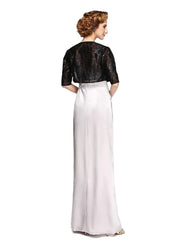Sheath / Column Mother of the Bride Dress Two Piece Spaghetti Strap Floor Length Stretch Satin Sleeveless yes with Pleats