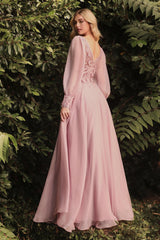 Cinderella Divine CD0183 Full Sleeve Long Formal Dress