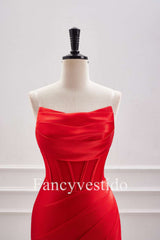Cute Red Pleated Tight Short Homecoming Dress