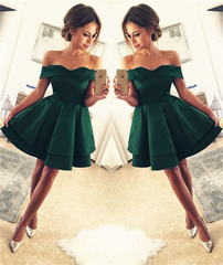 Short Prom Dresses Green Homecoming Dress E13