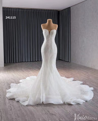Glittery Beaded Mermaid Wedding Dresses Off the Shoulder 241115