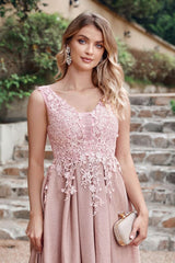 Gorgeous Aline Evening Dress Sleeveless Lace Appliques Bridesmaid Dress