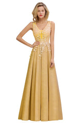 Gorgeous Aline Evening Dress Sleeveless Lace Appliques Bridesmaid Dress