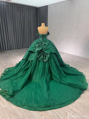 Gorgeous Beaded Sequin Lace Wedding Gown Off the Shoulder Quinceanera Dress 241043