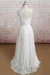 Graceful Illusion Lace A-line Wedding Dress