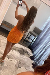 Robe de retour serrée en dentelle verte