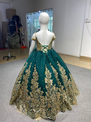 Green Little Girls Pageant Dresses Ball Gown Princess Dress 222194K for kids