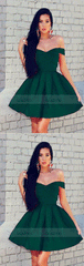 dark green homecoming dresses,short cocktail dress,emerald green homecoming dress