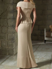 Sheath V-Neck Mother Of The Bride Dresses Sexy Evening Dress