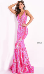 Jovani Long Designer Prom Dress with Sequins