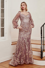 Cinderella Divine J816 Long Fitted Formal Dress