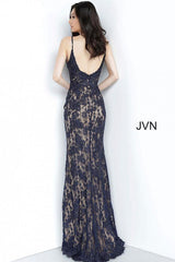 Jovani 02013 Form Fitting Lace Prom Long Dress