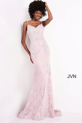 Jovani 02013 Form Fitting Lace Prom Long Dress