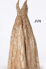 Jovani 60641 Long Formal V Neck Ball Gown