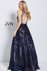 Jovani 60641 Long Formal V Neck Ball Gown