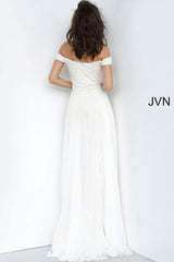 Jovani 62489 Off the Shoulder Lace Prom Dress