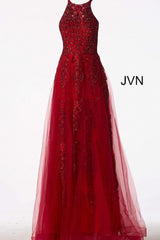 Jovani 64157 Long Formal A Line Prom Dress