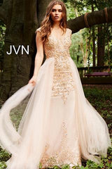 Jovani 46081 Long Embellished Column Prom Dress