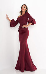 Jovani 39739 Long Formal Pleated Trumpet Dress