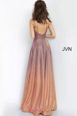 Jovani 4327 Long Metallic Prom Dress