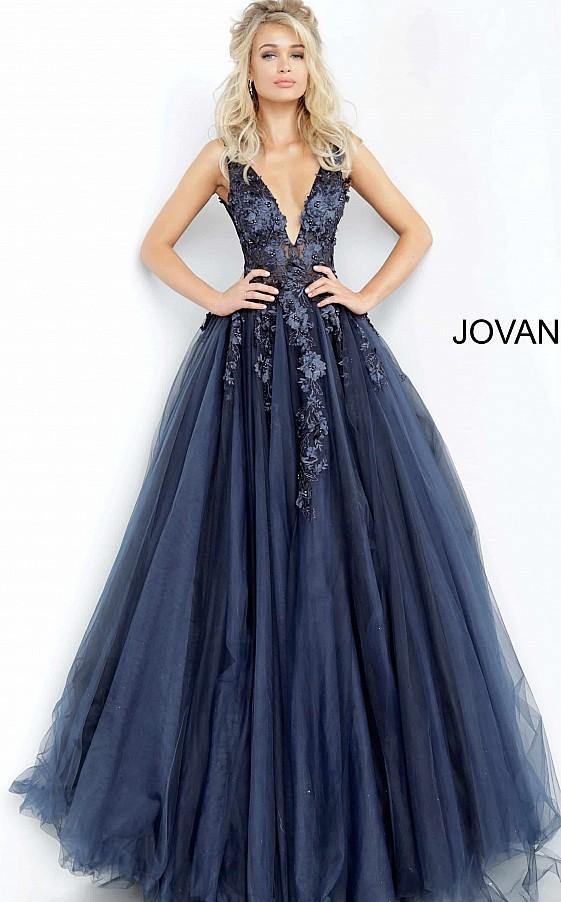 Jovani 55634 Prom Long Sleeveless Ball Gown