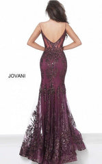 Jovani 3675 Prom Long Spaghetti Straps Mermaid Gown