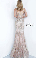 Jovani 3675 Prom Long Spaghetti Straps Mermaid Gown