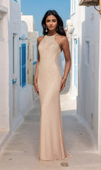 La Femme Open-Back Beaded Prom Dress 23950