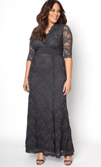 Kiyonna Screen Siren Lace Long Dress