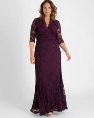 Kiyonna Screen Siren Lace Long Dress