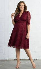 Kiyonna Short Lace Dress Long Sleeve
