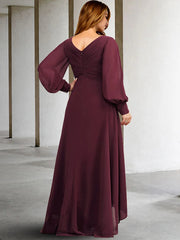 A-Line Plus Size Curve Mother of the Bride Dresses Elegant Dress Formal Floor Length Short Sleeve Off Shoulder Chiffon with Pleats