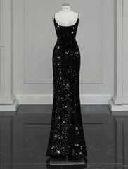 Evening Gown Sexy Dress Formal Floor Length Sleeveless Strap Sequined with Bow(s) Crystals