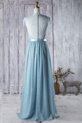 Lace Cap Sleeve Ruffle A-line Wedding Dress