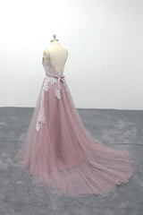 Lace Tulle Spaghetti Strap A-line Wedding Dress